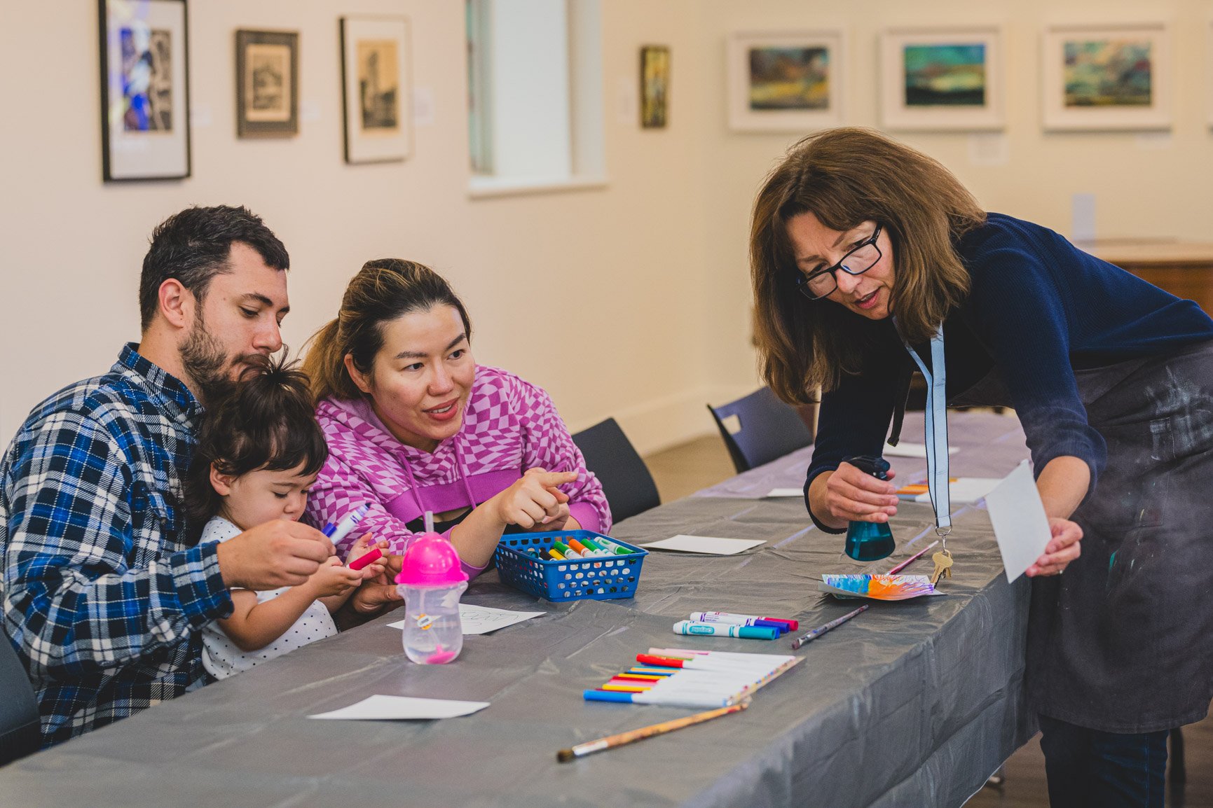 Art activity in the Gallery